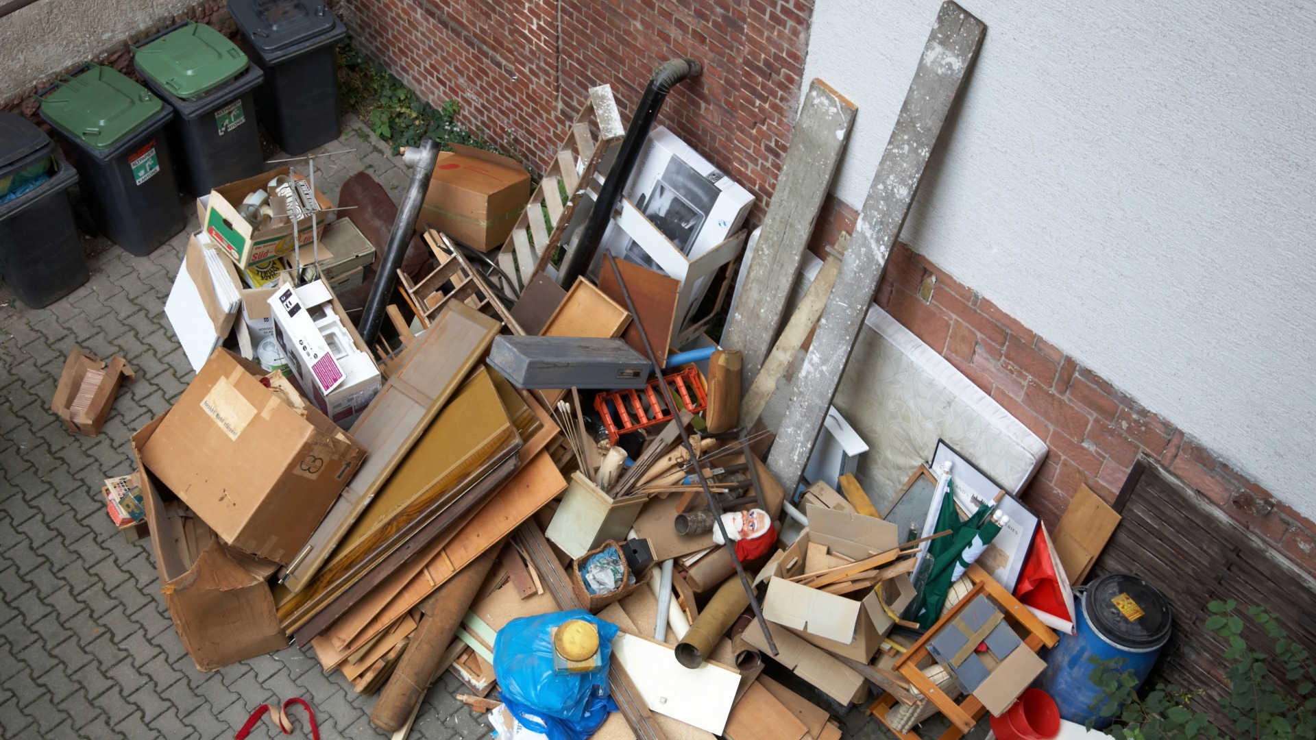 Chaos am Containerplatz