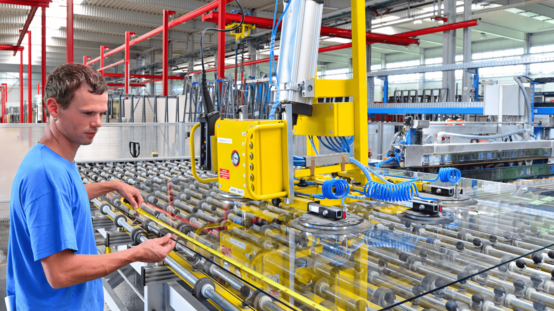 Moderne Glasherstellung