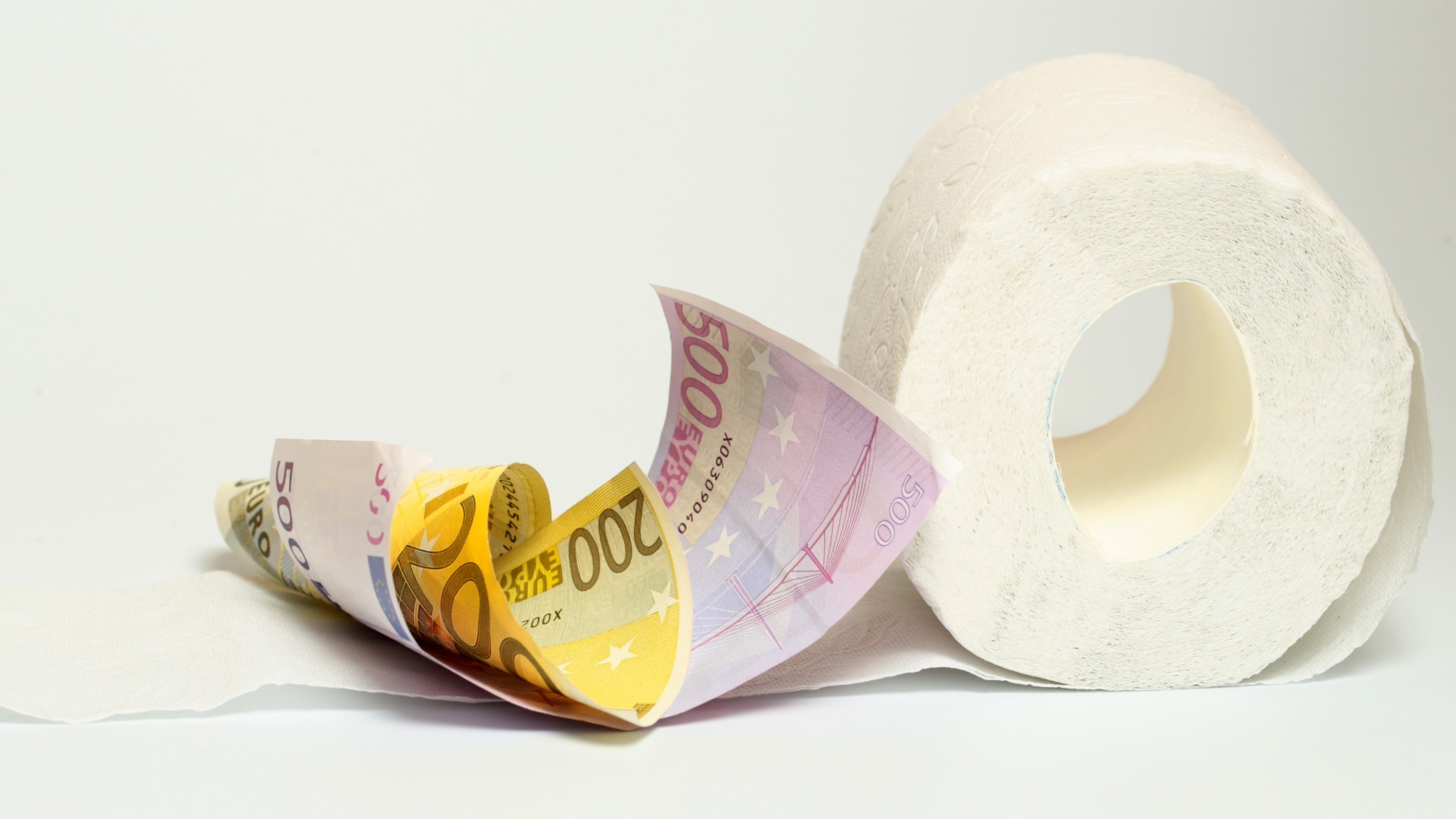 Klopapier und Banknoten Klopapier und Banknoten